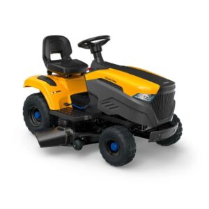 Stiga Tornado 7108e Battery-Powered Side-Discharge Garden Tractor with Stepless Electronic Drive - Image 1