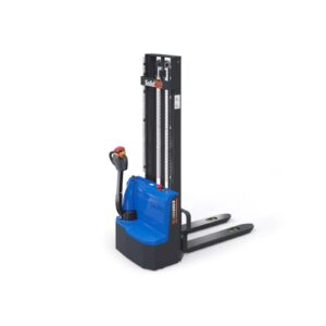 Electric stacker HE1200/4, lifting height 86 - 4.000 mm, WLL 1.200 kg, SolidHub - Image 1