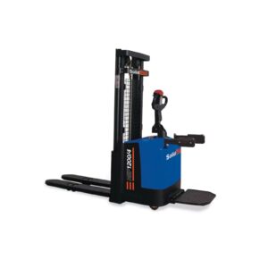 Electric high lift truck HEF1200/4 with driver's stand, lifting height 90 - 4.000 mm, load capacity 1.200 kg, SolidHub - Image 1